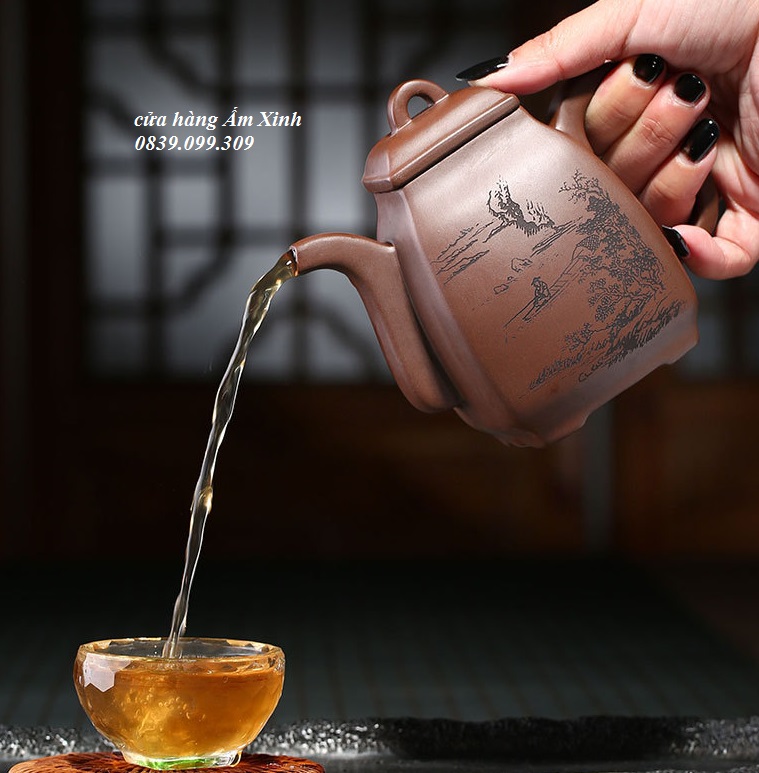 Ấm Tử Sa Nghi Hưng Tần Quyền 360 ml