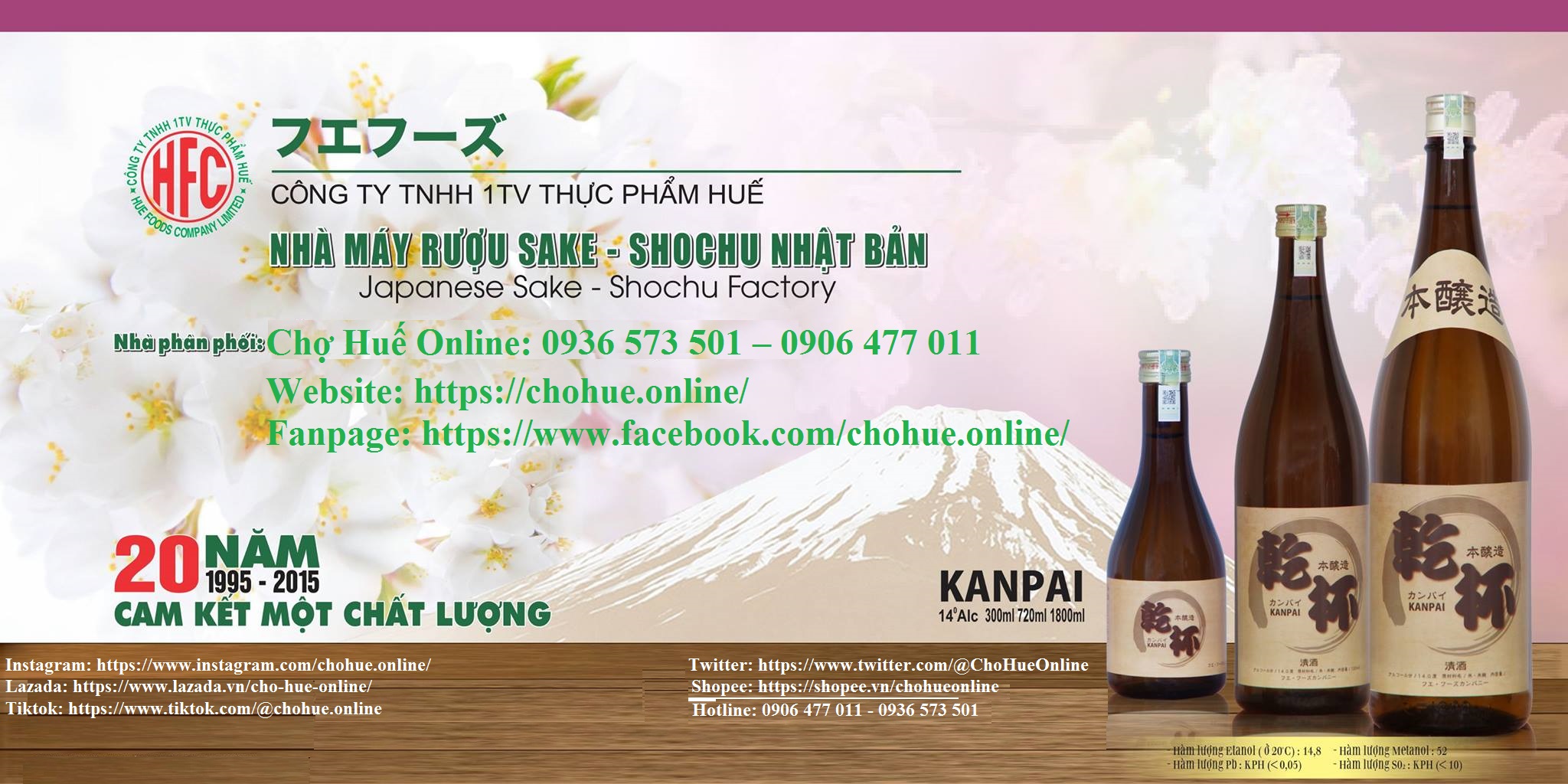 R ượu Sake Kanpai 1800ml - Shochu Sake