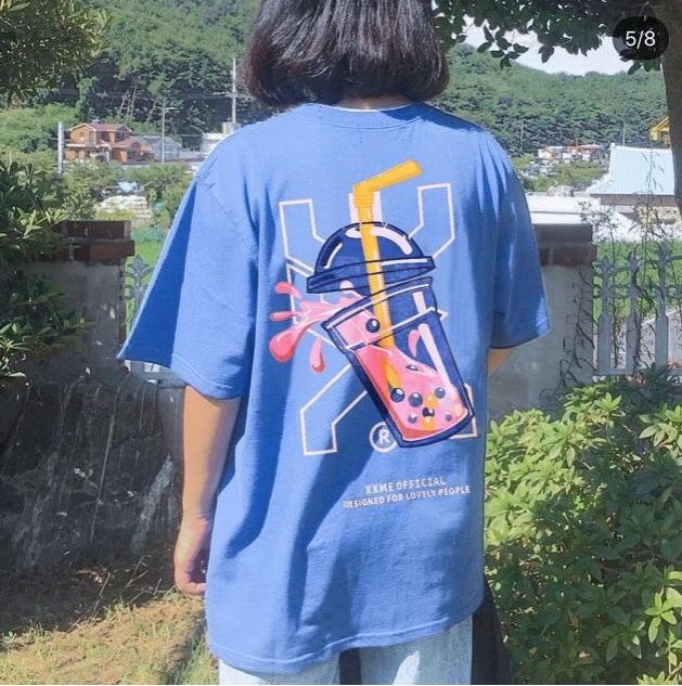 Áo Thun Nữ Form Rộng Hàn Quốc In Hình TRÀ SỮA Vải Mịn Thoáng Mát, Thiết Kế Thời Trang, Kiểu Dáng Năng Động Trẻ Trung MS009