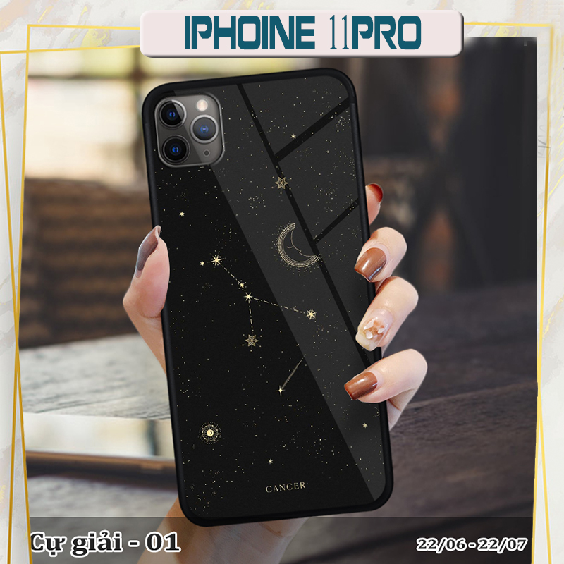 Ốp kính Iphone 11 Pro in cung hoàng đạo