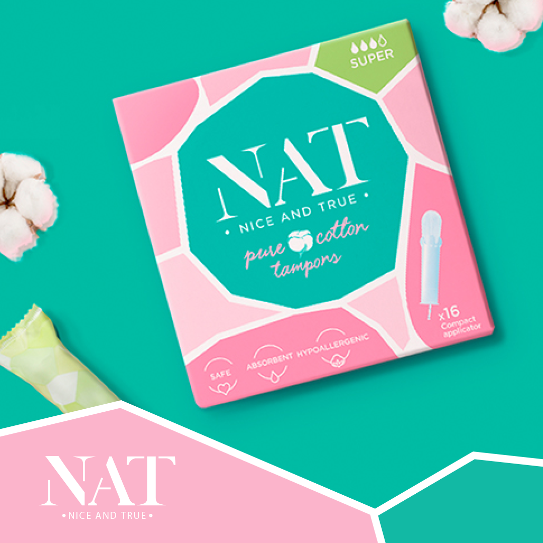[SALE ] Tampons NAT REGULAR và SUPER CÓ CẦN ĐẨY (Vỏ hộp bẹp méo)