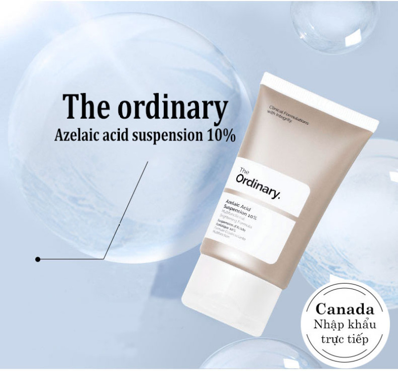 The Ordinary Azelaic Acid Suspension 10% Kem dưỡng trắng da ngừa mụn làm sáng da dưỡng ẩm Whitening Cream Skin Care Moisturizing