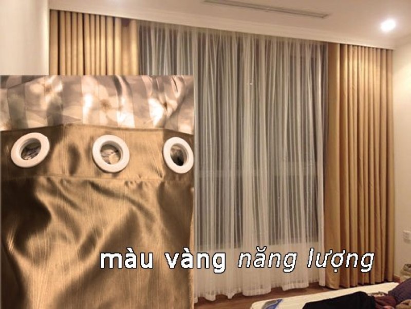 RÈM CỬA GIÁ TỐT, siêu đẹp, màu vàng
