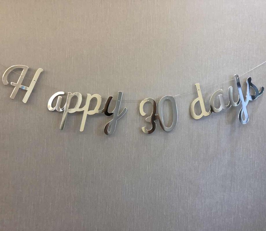 Dây chữ Happy Birthday Giấy Ép Kim