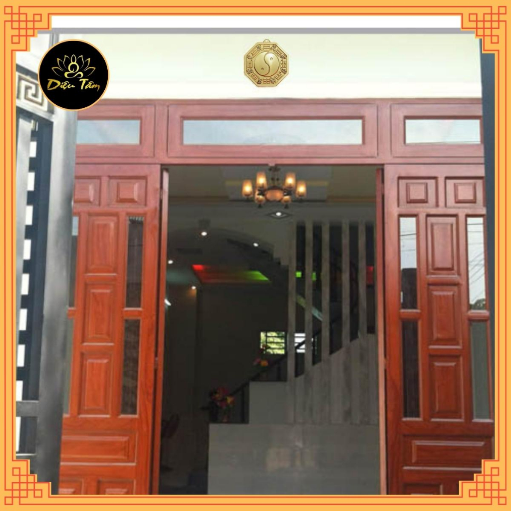 Pure copper feng shui mirror