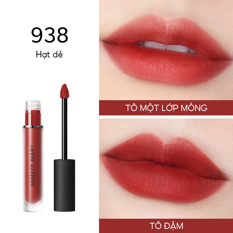 Son kem lì Perfect Diary tông màu hạt dẻ 938