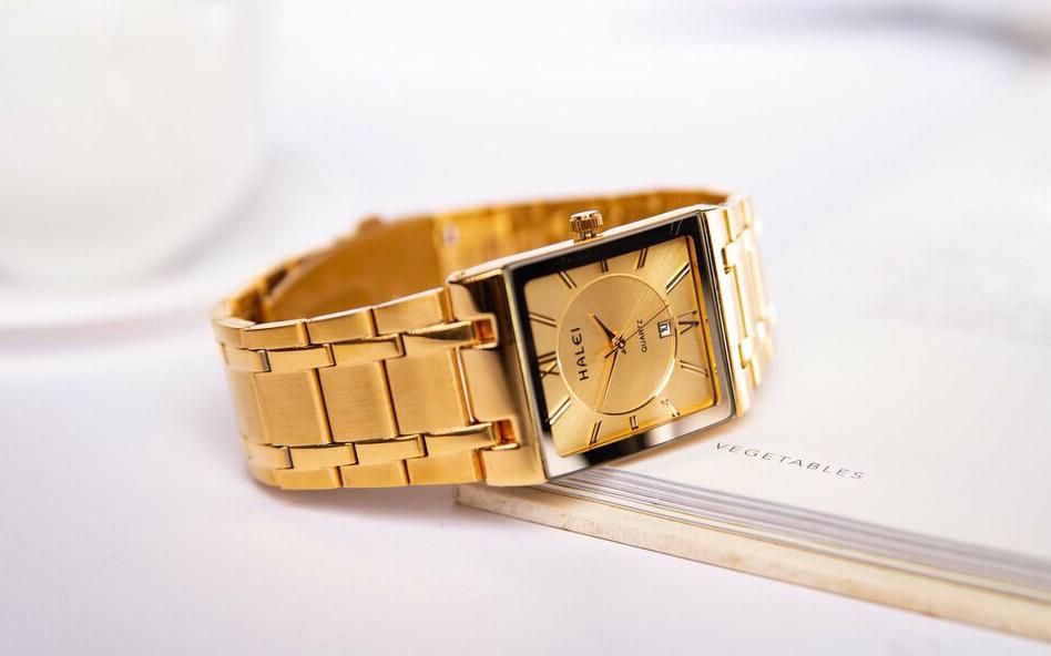 Đồng hồ cặp đôi Halei HL3 full gold đẳng cấp thời trang cặp đôi