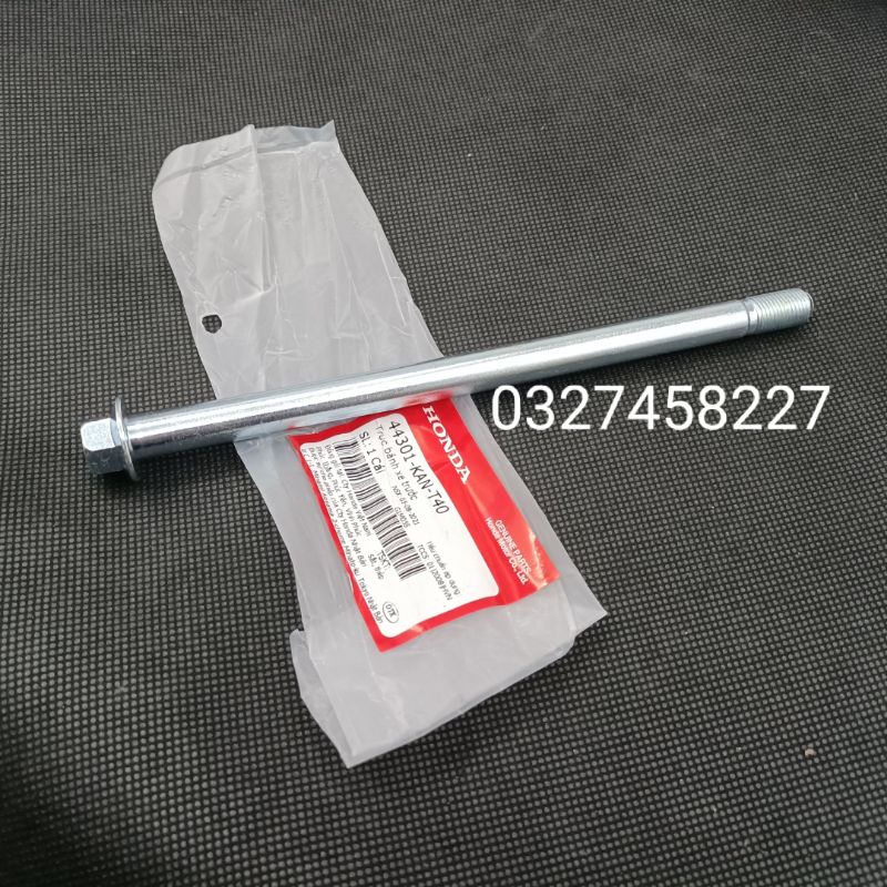 Trục cốt đùm bánh trước xe Super DREAM , WAVE Alpha, ZX zin Honda