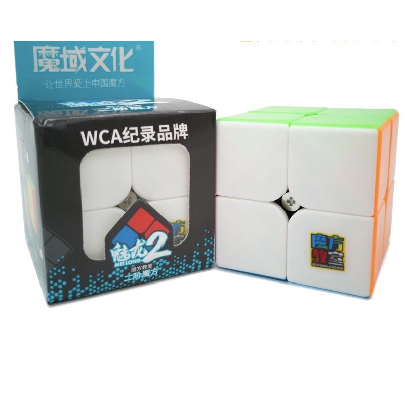 Rubik 2x2 stickerless moyu meilong mfjs rubik 2 tầng