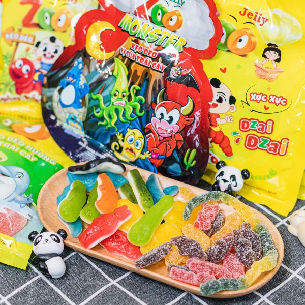 Combo 3 Kẹo mềm Sumika Sữa - Dâu - Socola Bibica 70g