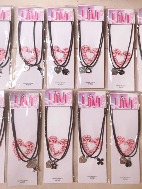 Sỉ 12 Bộ Vòng Cổ Đôi Dễ Thương