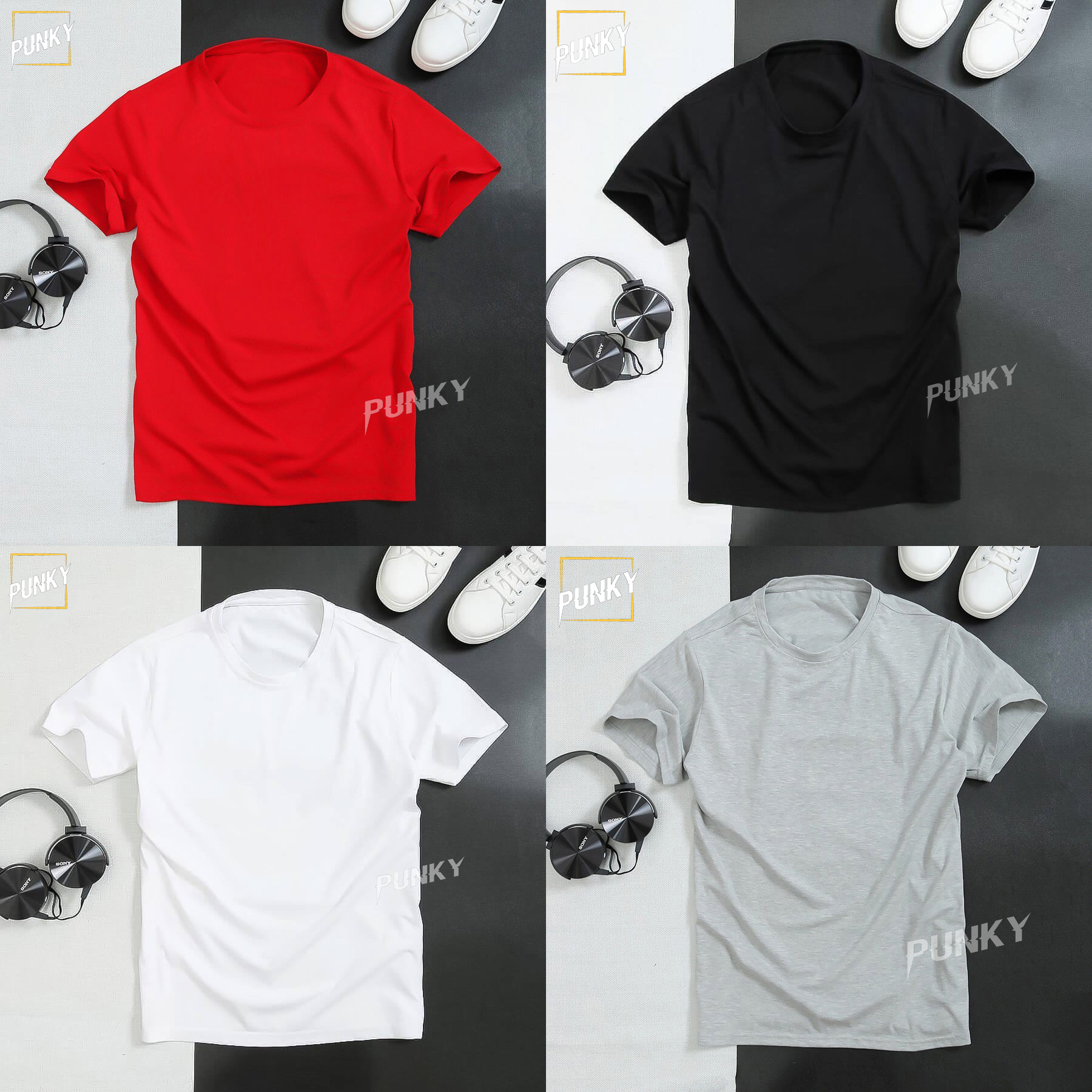 T-shirt/ Áo Thun Trơn Nam Basic