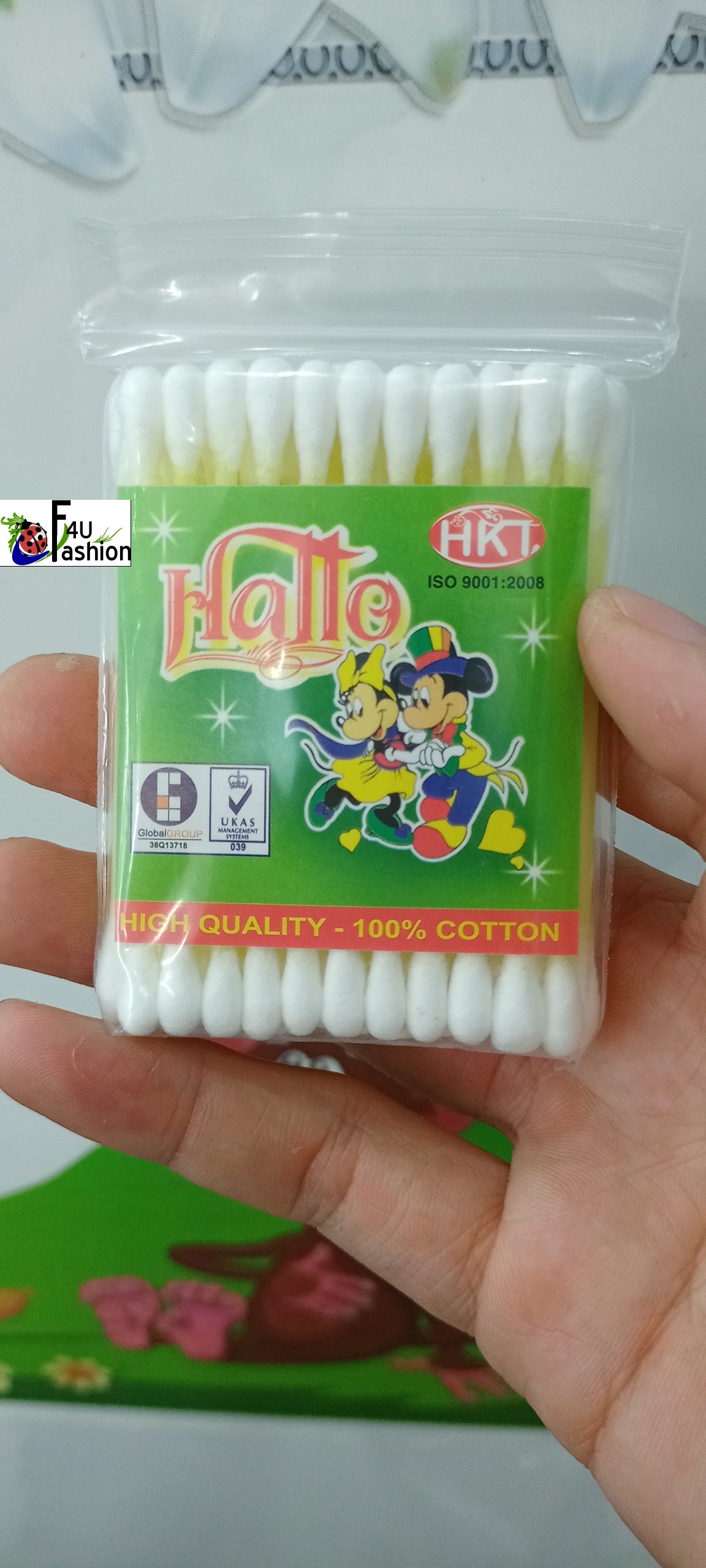 1 bịch Bông tăm cán nhựa 35 cây/bịch