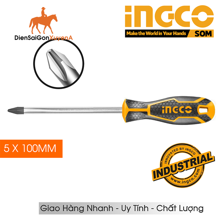 Tua vít - tuốc nơ vít bake ingco hs28ph1100 thép cr-v, ph1 dài 5 x 100mm - điện sài gòn xuyên á