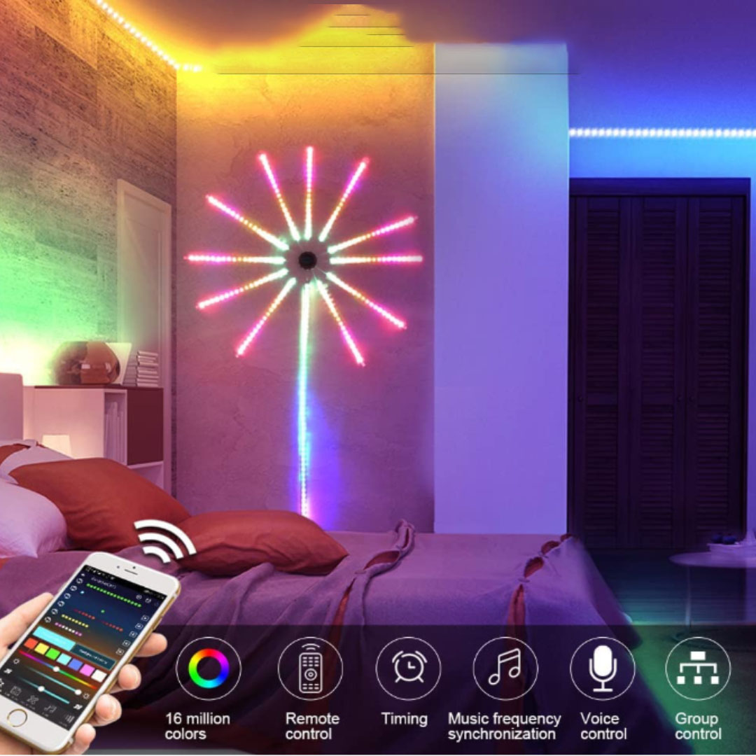 Đèn led pháo hoa 2023, Dải LED 110 195 Đèn Thần Tiên Trang Trí Giáng Sinh