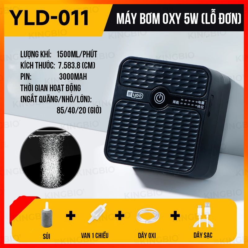 Máy sủi oxy tích điện siêu êm YEE
