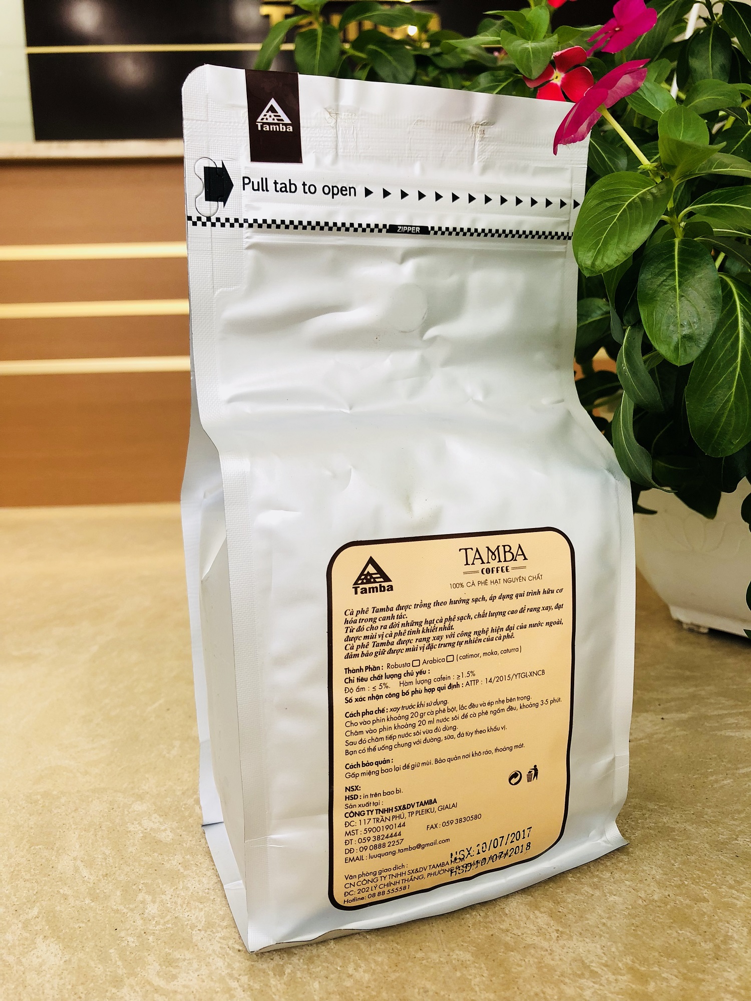 Cà phê hạt Arabica - Light Roast - Tamba Coffee - 500gr
