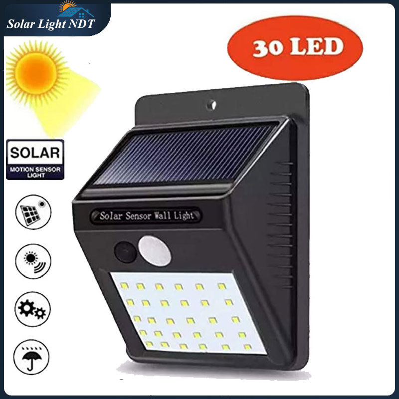 Đèn Năng Lượng Mặt Trời 30 led Cảm biến chuyển động