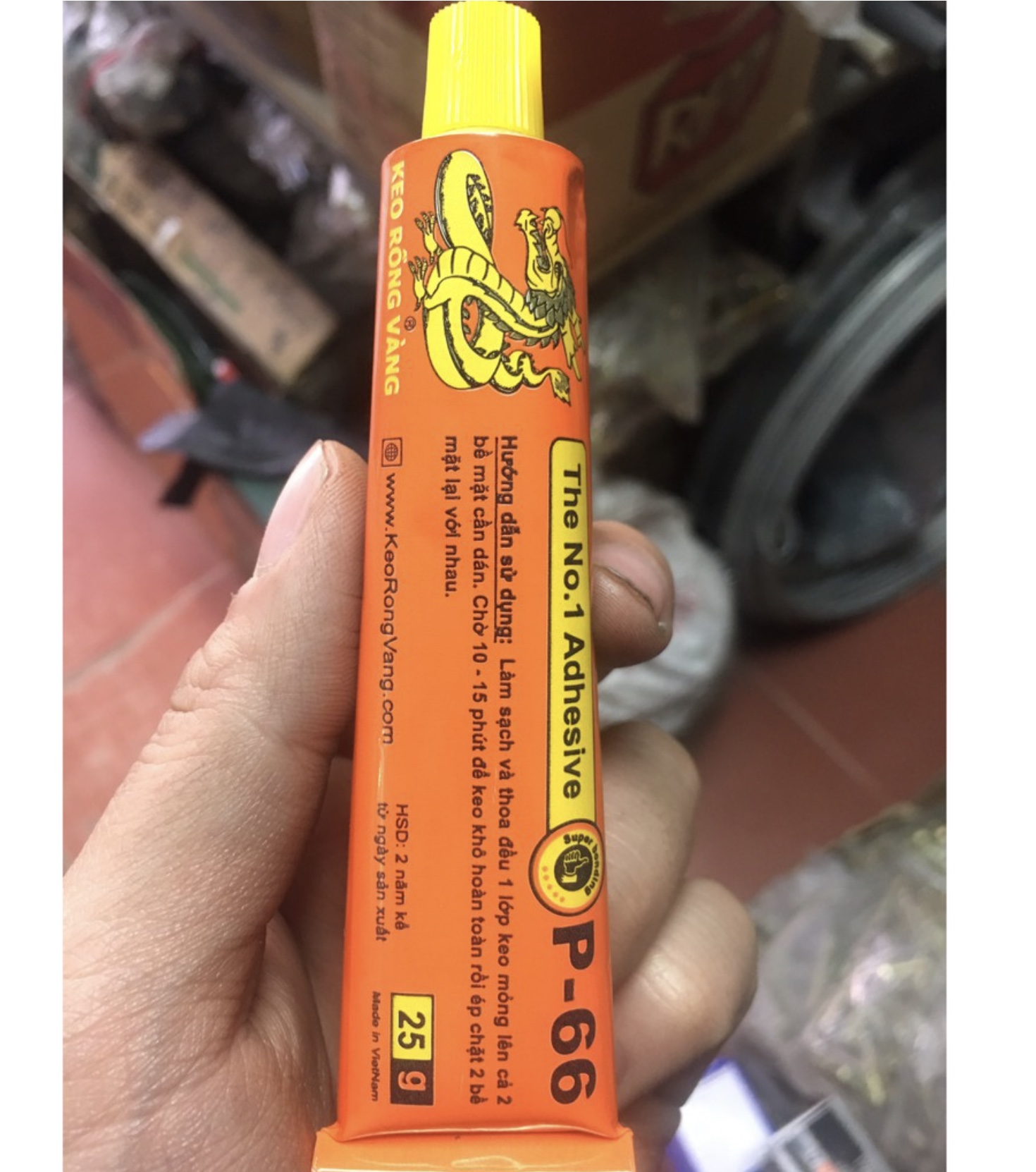 KEO RỒNG VÀNG P66 25g KEO DÁN DA