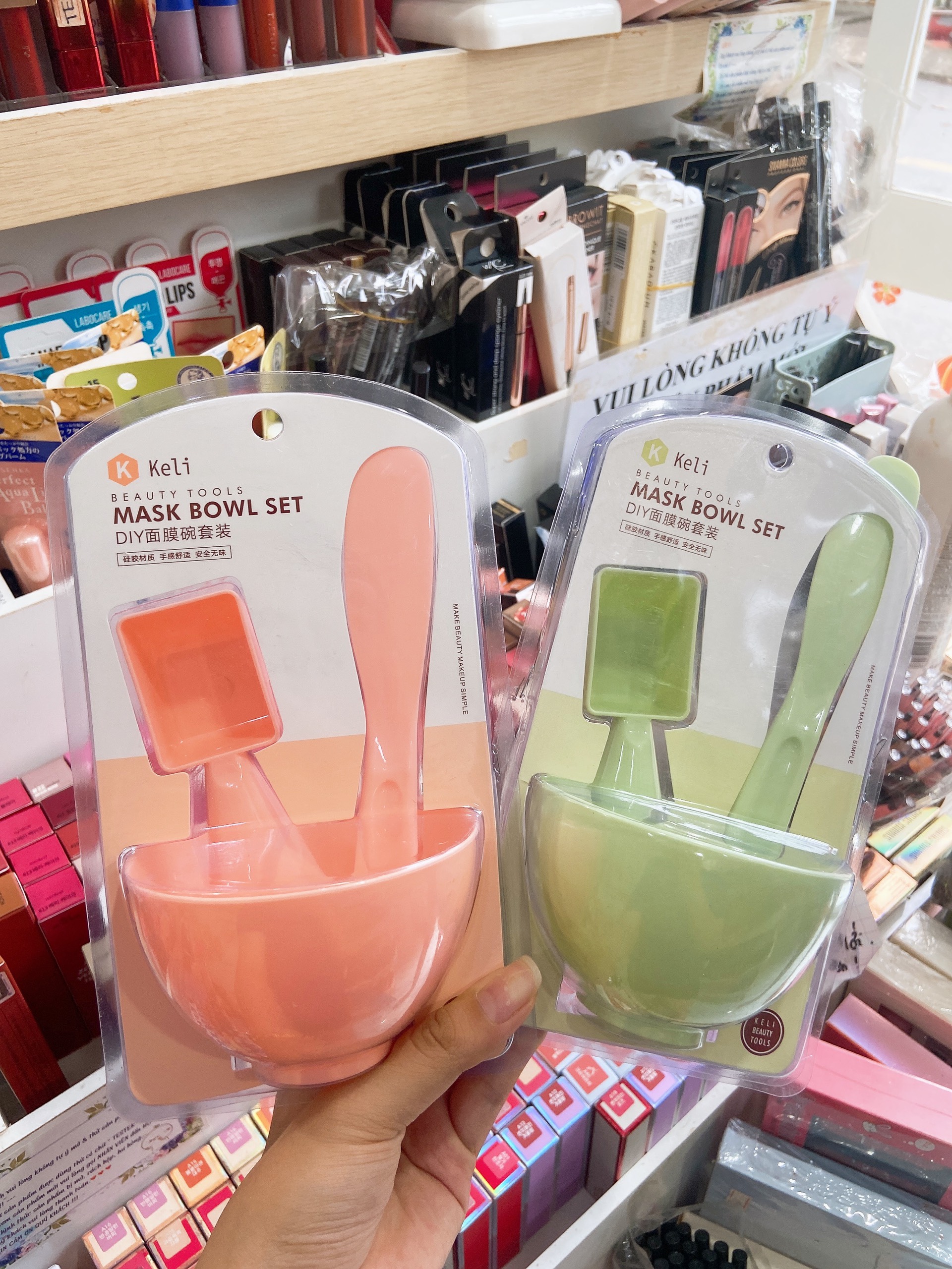 Bộ chén pha mặt nạ cao cấp Keli beauty tools mask bowl set