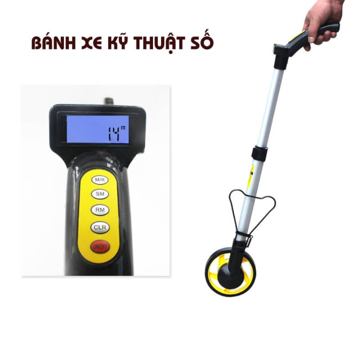 (Hình thật) Thước Đo Lăn Đường Dạng Bánh Xe