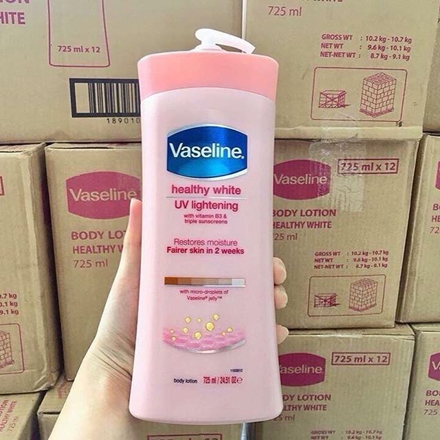 Vaseline Hồng 725ml của Mỹ mẫu mới