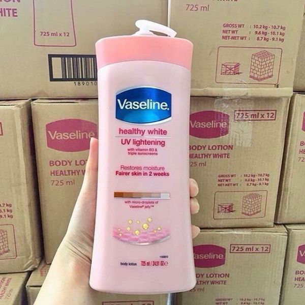 Sữa Dưỡng Thể Trắng Hồng Da Vaseline Healthy White UV Lightening 725ml cao cấp