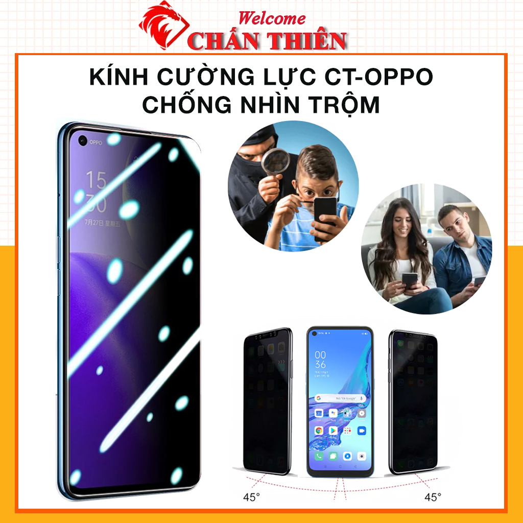 Cường Lực Chống Nhìn Trộm Oppo A76 A57 A77 A52 A92 A72 A9 A5 2020 F11