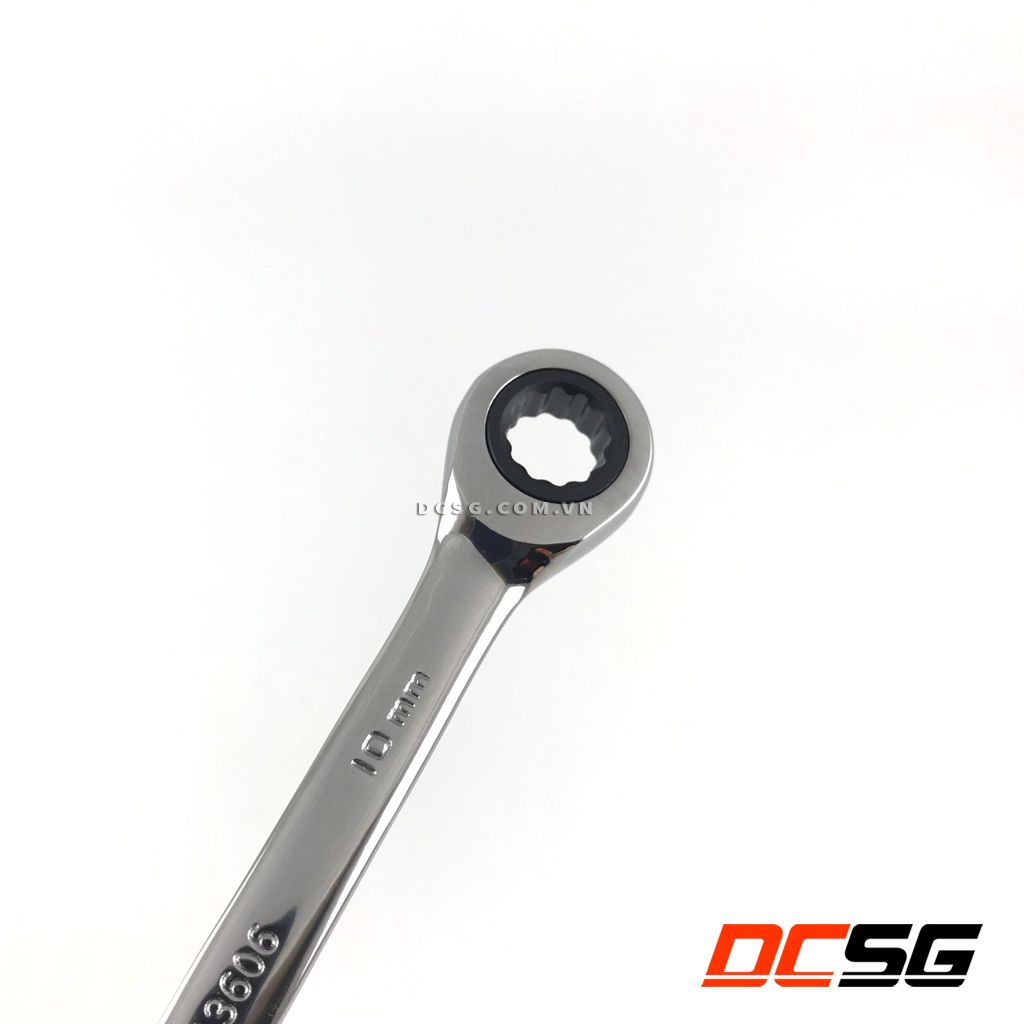 Cờ lê vòng miệng tự động 10mm Sata 43606
