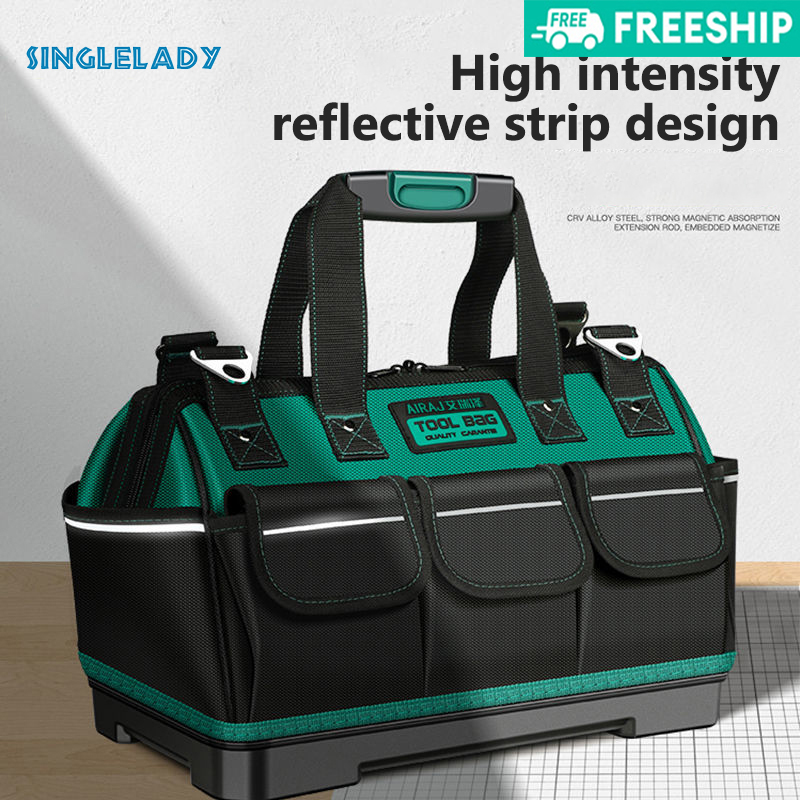 SINGLELADY [Miễn Phí Vận Chuyển] Túi Vải Oxford Đựng Dụng Cụ Sửa Chữa Đa Năng Chống Thấm Nước Tiện Lợi