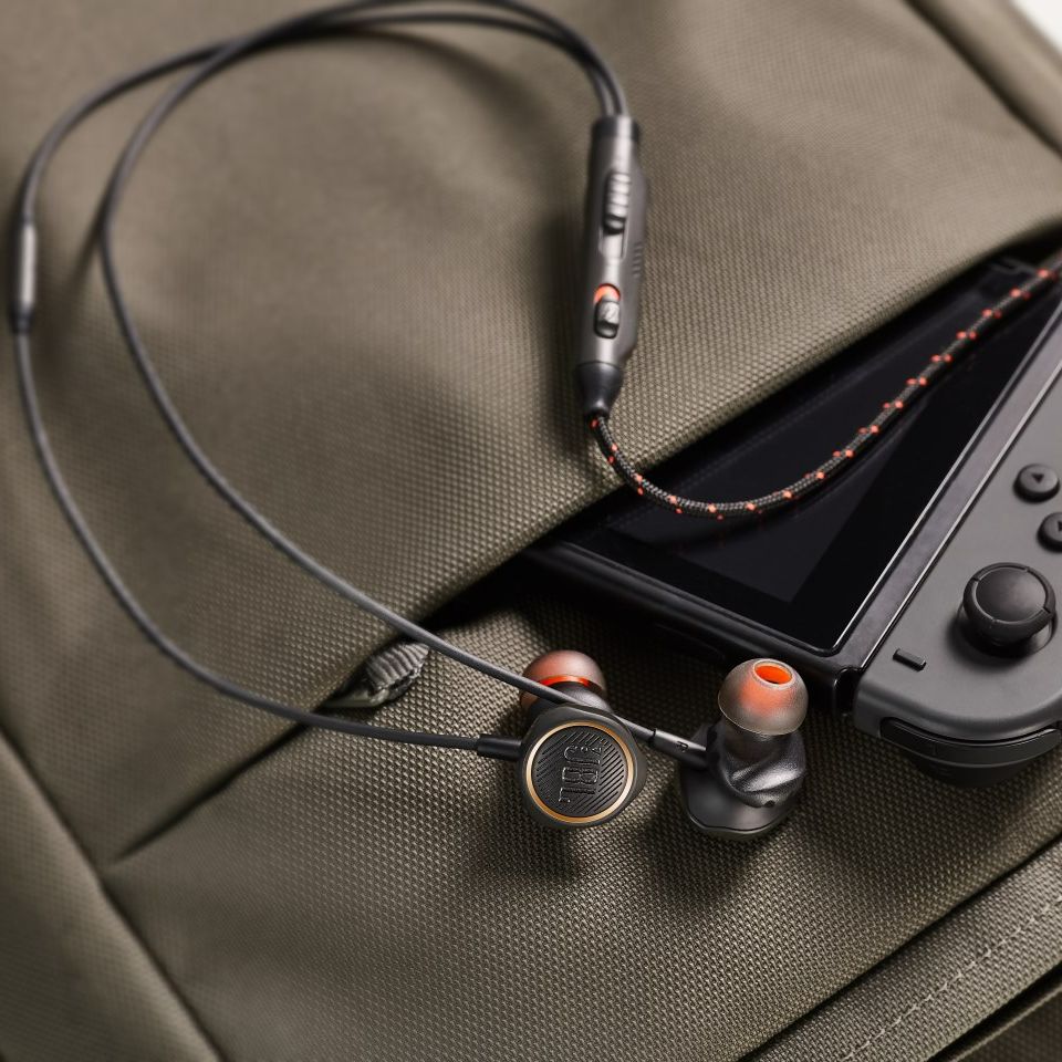 JBL Quantum 50 Wired, in-Ear Gaming Headphones with Inline Control