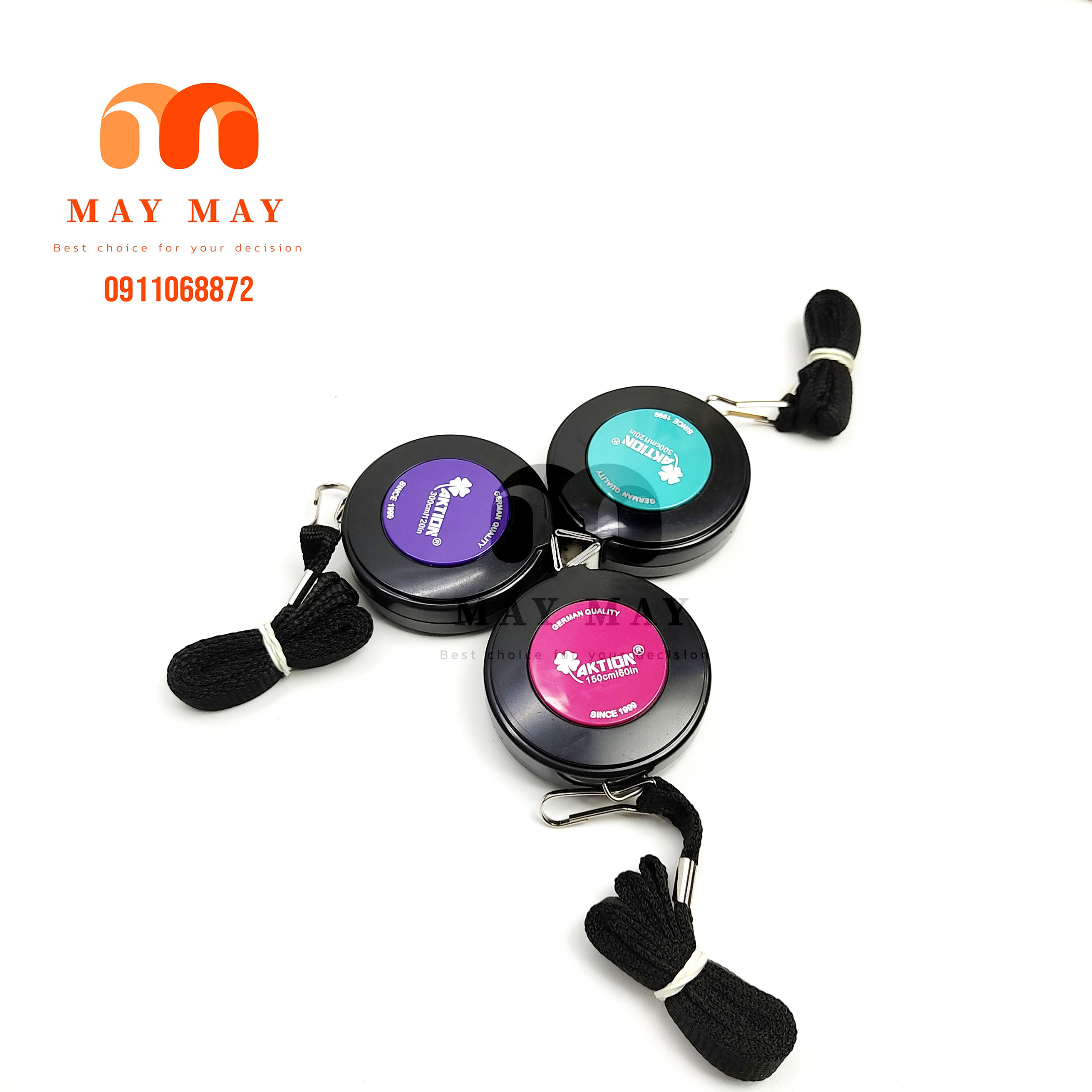 Thước dây cuộn rút AKTION dài 3 mét