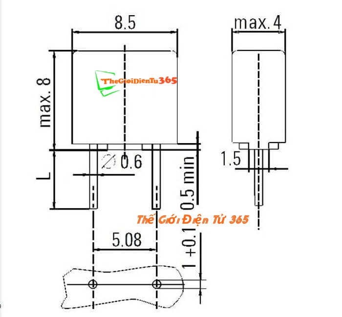 10 Cầu Chì Vuông 2A 250V T2A