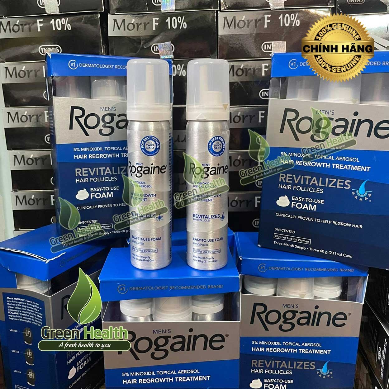 XỊT MỌC TÓC MINOXIDIL 5% Rogaine DẠNG BỌT Bill US