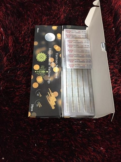 Bộ Kim xăm và Ngòi 9RL đi nét ( 20 kim + 20 ngòi )