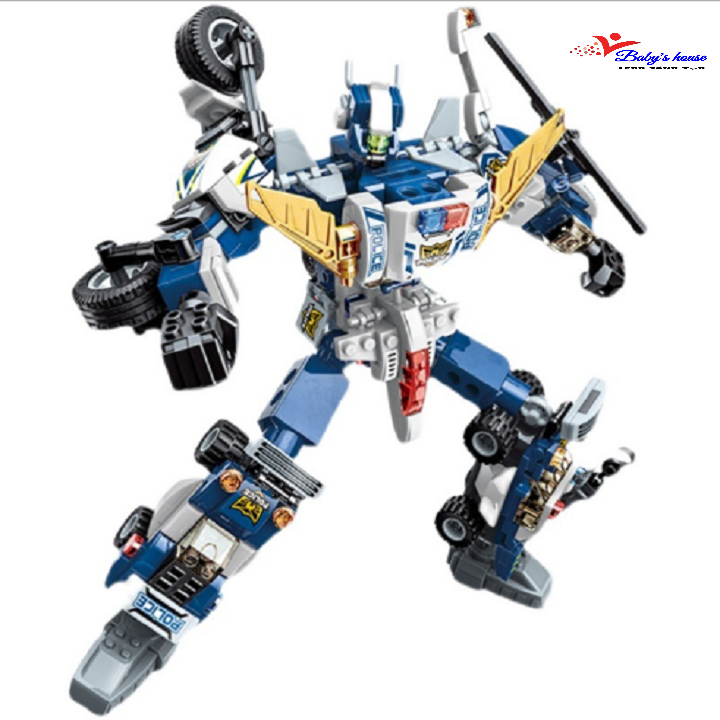 Bộ đồ chơi lắp ráp robot cảnh sát mới 41104