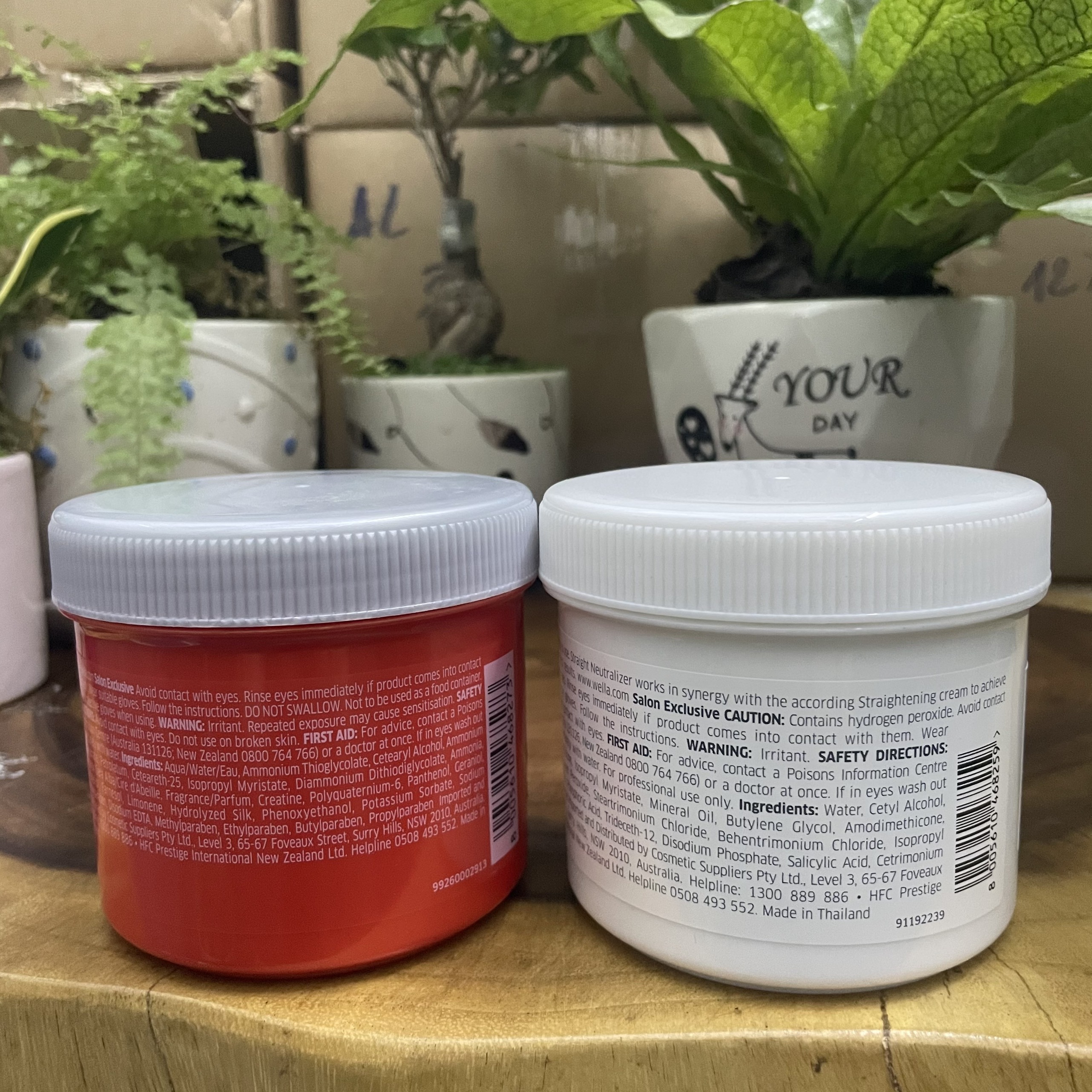 [HCM]Bộ kem duỗi tóc Wella Straightening Cream 400mlx2