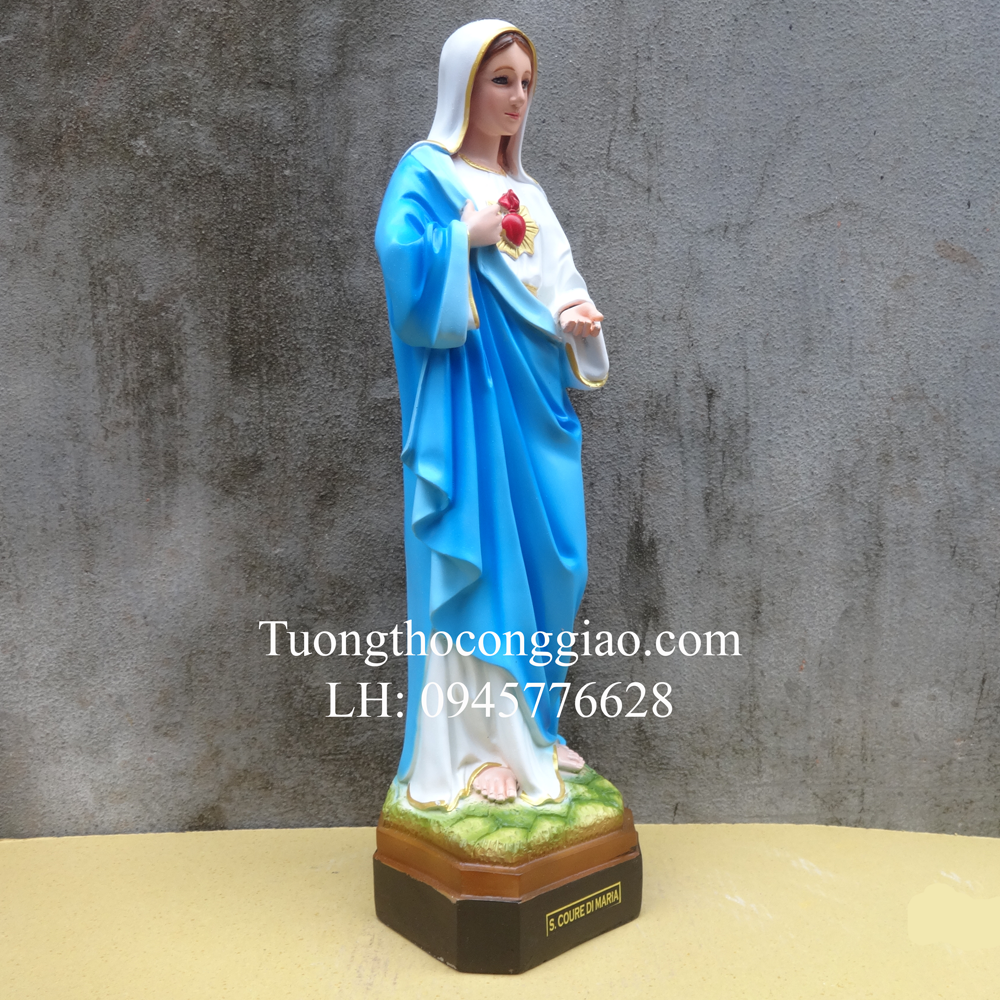 Tượng Đức Mẹ Trái Tim (Mẹ Trái Tim) 50cm