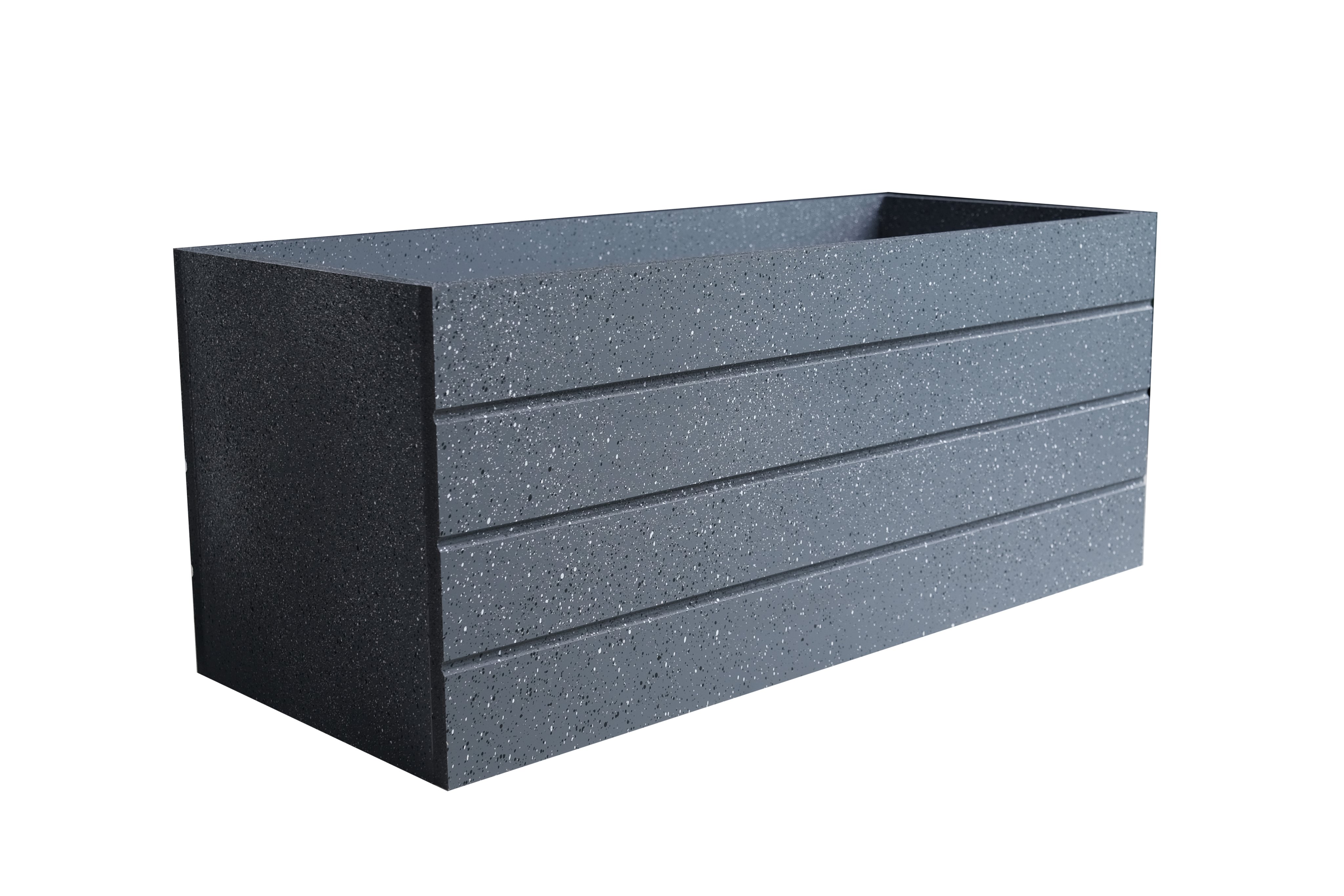 Chậu composite sọc giả đá 50x30x30 Home Việt