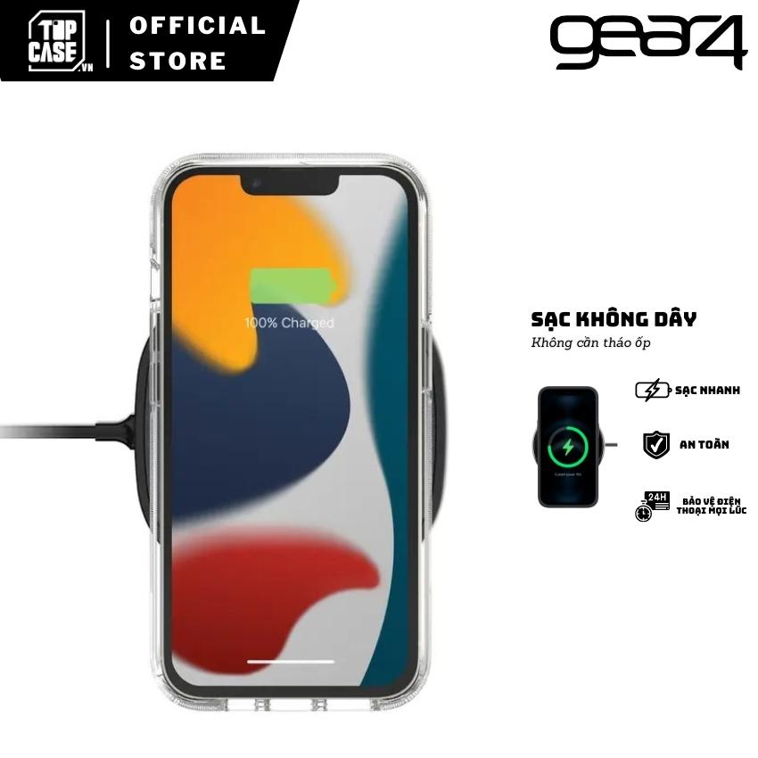 Ốp lưng chống sốc gear4 iphone 12 pro max 12 pro 12 Gear 4 Piccadilly 4m - TCG25 - trong suốt, chống ố vàng, mỏng nhẹ, hỗ trợ sạc không dây, magsafe, chống bám vân tay, chống bám bẩn, bảo vệ camera, ôm sát viền - TopCase VietNam