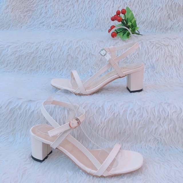 GIÀY SANDAL GÓT 5 PHÂN QUAI MÃNH