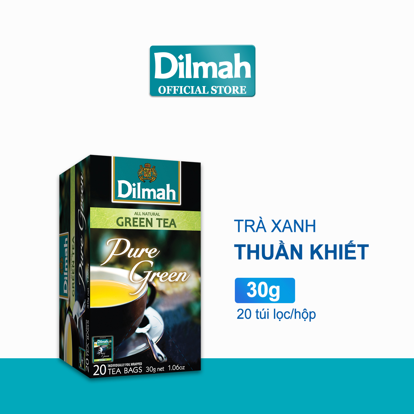Trà Xanh Dilmah Thuần Khiết 30g
