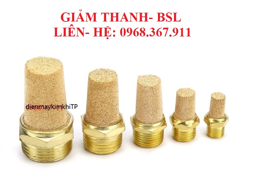 Giảm âm, giảm thanh khí nén bằng đồng giảm thanh ống hơi
