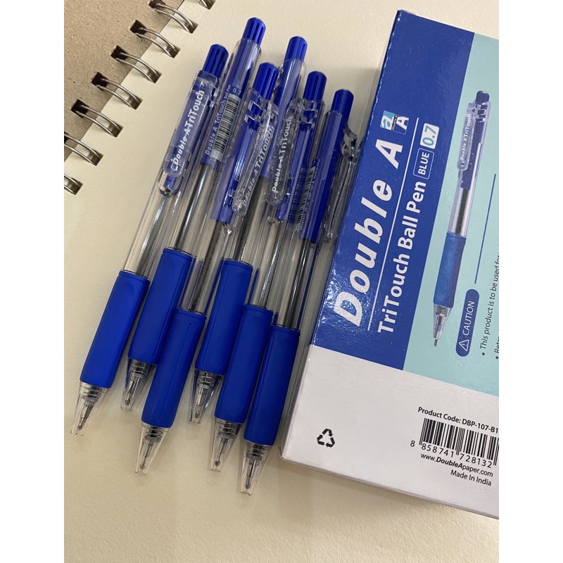 Bút Bi Tritouch Double A Ngòi 0,7mm Xanh