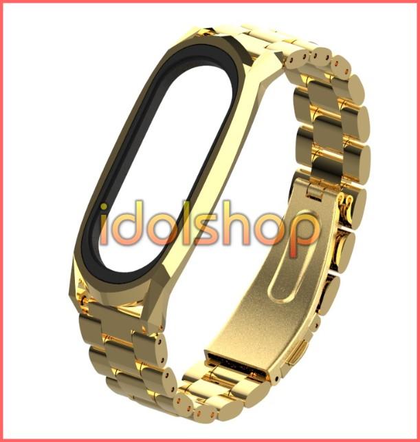 Dây đeo kim loại mắt to Xiaomi Miband 4
