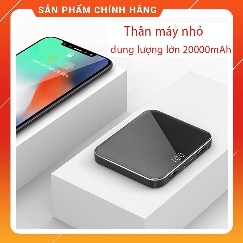 Sạc Dự Phòng Tráng Gương 20000mAh