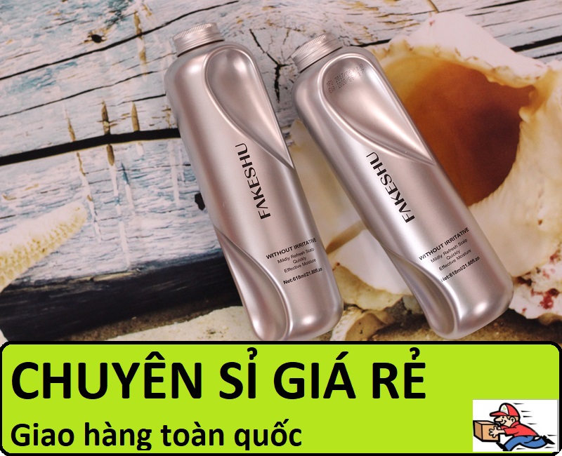 Dầu hấp lụa tơ tằm siêu mềm mượt Fakeshu 618ml , dầu hấp lụa tơ tằm, Ủ lua bạc