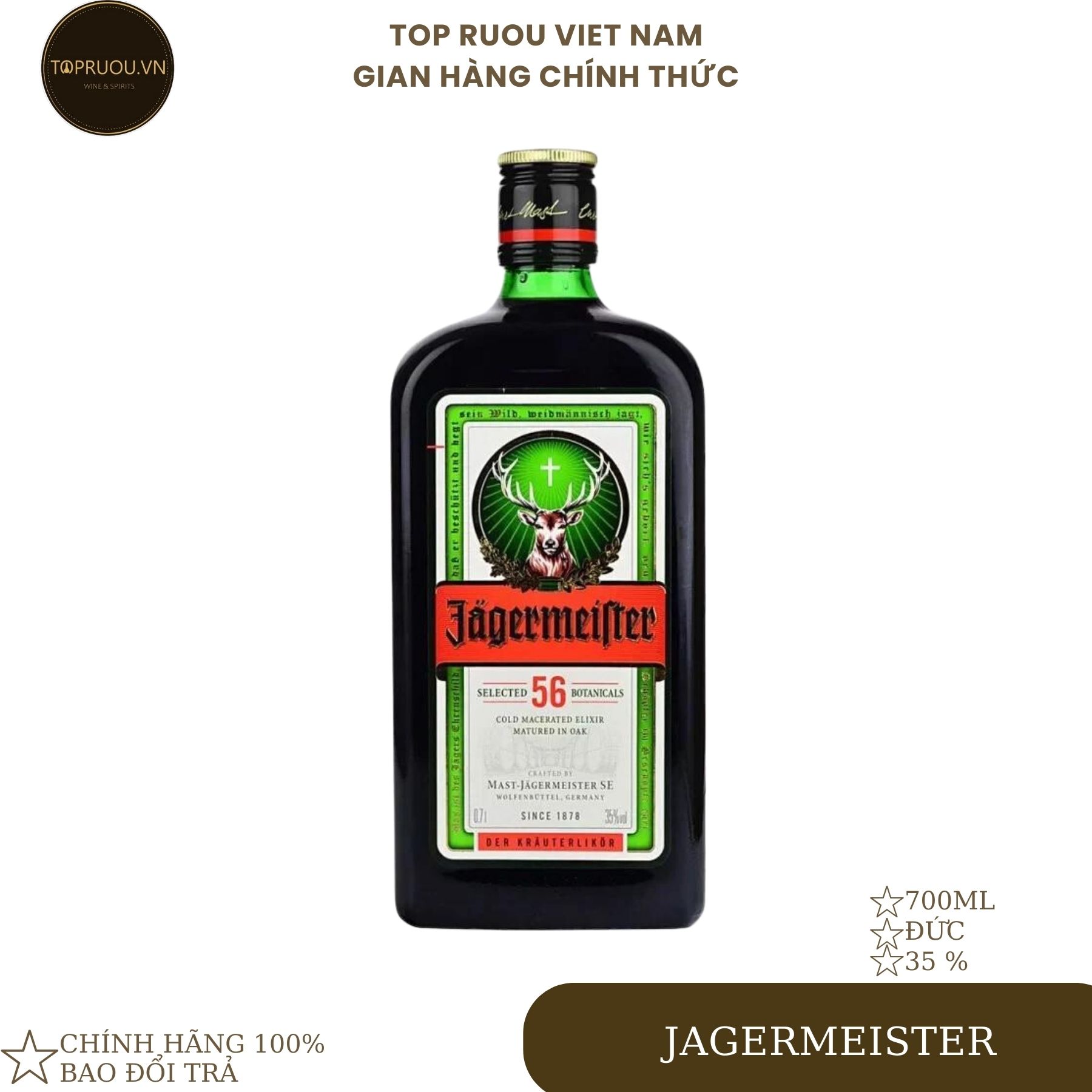 Rượu Thảo Mộc JAGERMEISTER [Chính Hãng][Top Rượu VN]