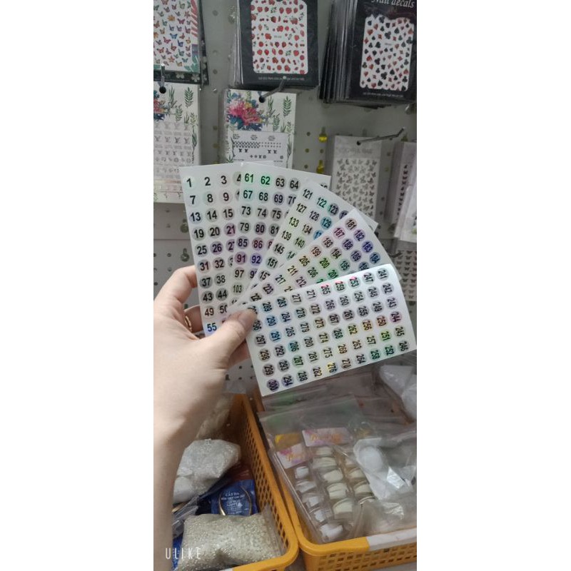 tem số dán chai sơn
