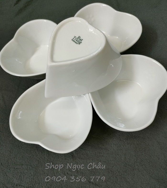 Bát tim gốm sứ Bát Tràng
